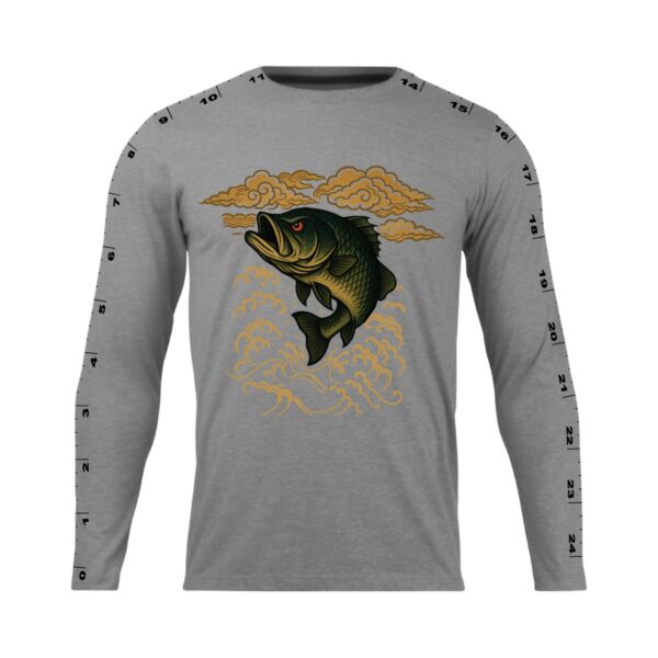 ANGRY BASS DARK LONG SLEEVE SHIRT - Image 2