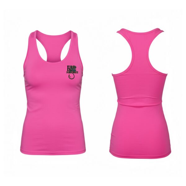 Ripe Harvest Hot Pink Racerback Tank Tops - Image 2