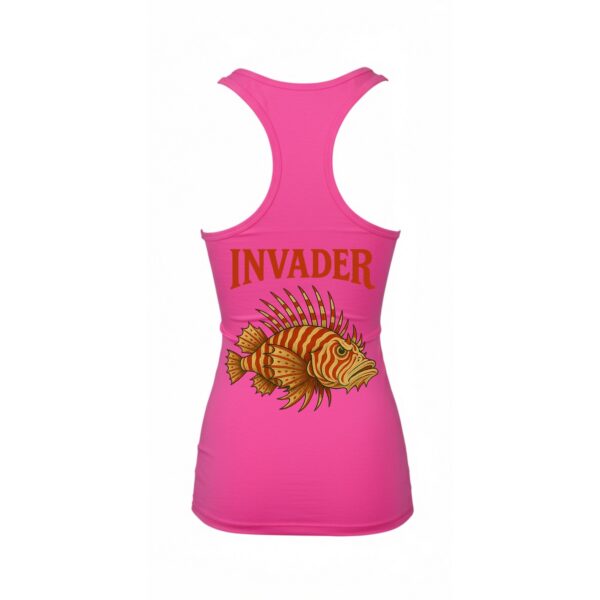 INVADER Hot Pink Racerback Tank Tops