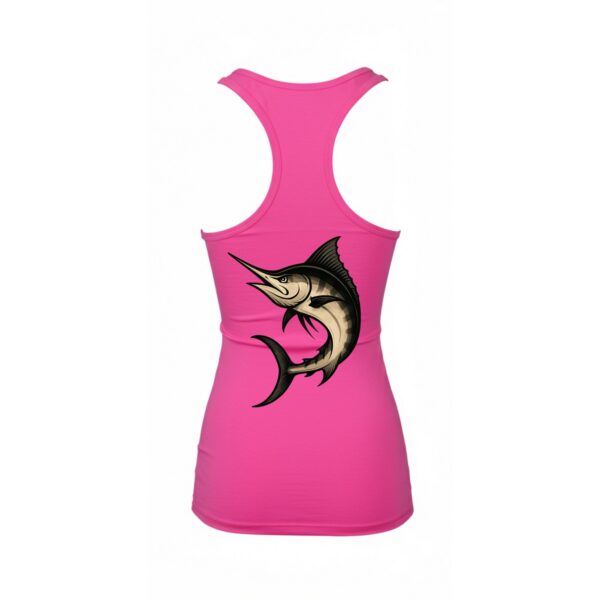 MARLIN Hot Pink Racerback Tank Tops