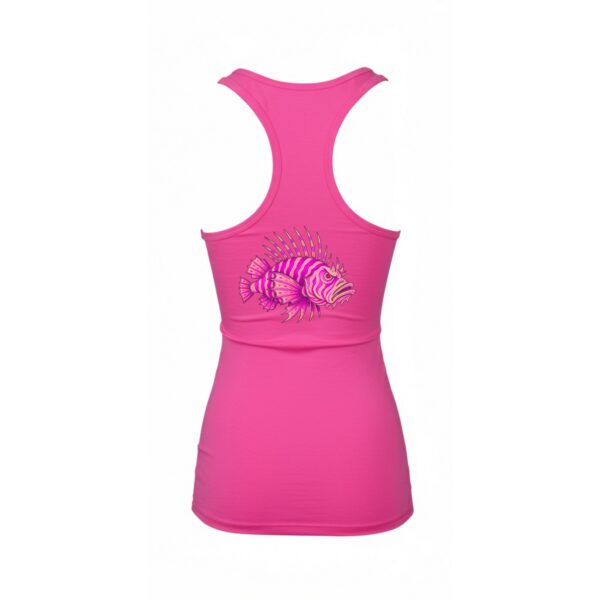 PINK LIONFISH Hot Pink Racerback Tank Tops