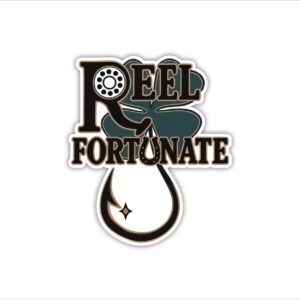 Reel Fortunate Clear Stickers